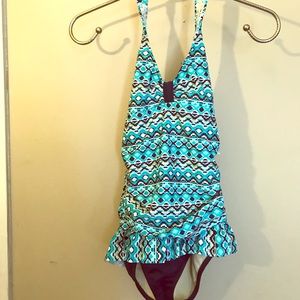 Child’s one piece swimsuit lands end